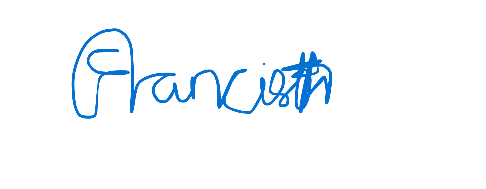 Francis Pwavwe signature